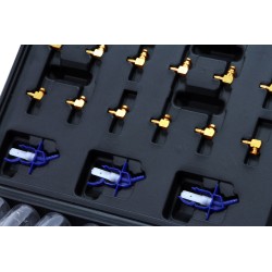 Misuratore flusso per iniettori Common-Rail Diesel Flussometro tester 6 cilindri